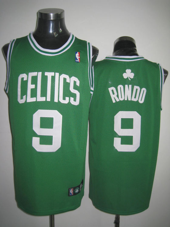 Boston Celtics Rondo Green White Jersey - Click Image to Close